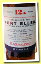 Port Ellen 32 yo 1979/2012 ‘12th Annual Release’ (52.5%, OB, 2964 bottles)